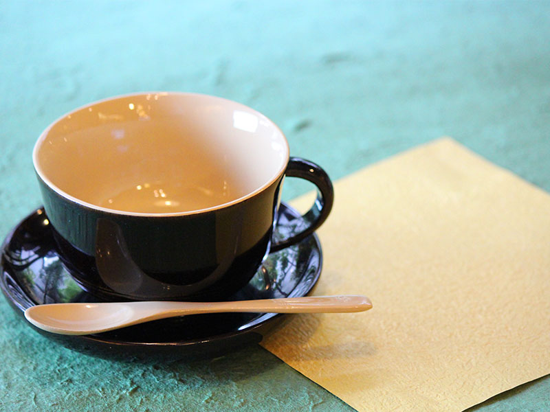 ちょっとおしゃれな飛騨春慶商品です。あなたのコーヒータイムを上質な一時へと変えるカップです。